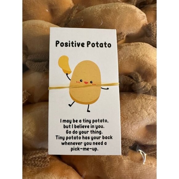 Positive Potato Keychains x 20 - with card and gift bags - new - Picture 1 of 4